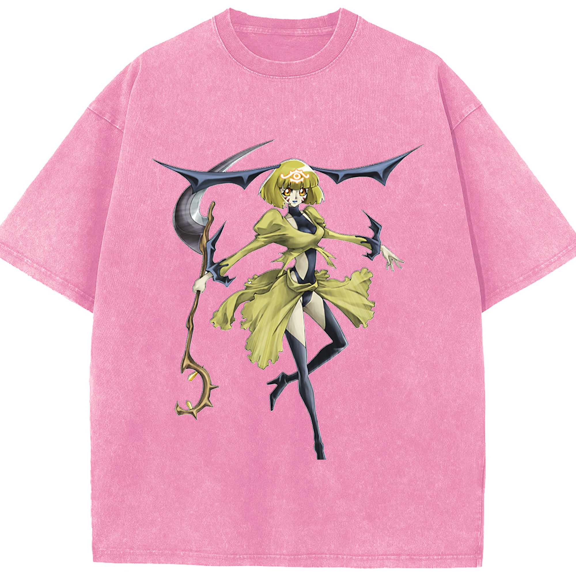 （画像用） 遊☆戯☆王 Yu-Gi-Oh! 綿100% ヴィンテージ風 半袖Tシャツ（フロントプリント）